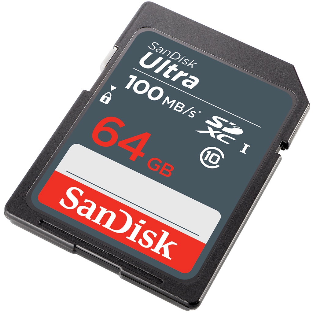 SANDISK ULTRA SD CARD 64GB SDXC UHS-I 100MB/s Class10 (SDSDUNR-064G-GN3IN)  เมมโมรี่การ์ด สำหรับ SDCARD กล้องมิลเลอร์เลส DSLR Mirrorless ประกัน 7ปี |  Shopee Thailand