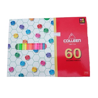 Colleen สีไม้ คอลลีน 1 หัว 60 สี  รุ่น775 สีธรรมดา+นีออน(สะท้อนแสง)