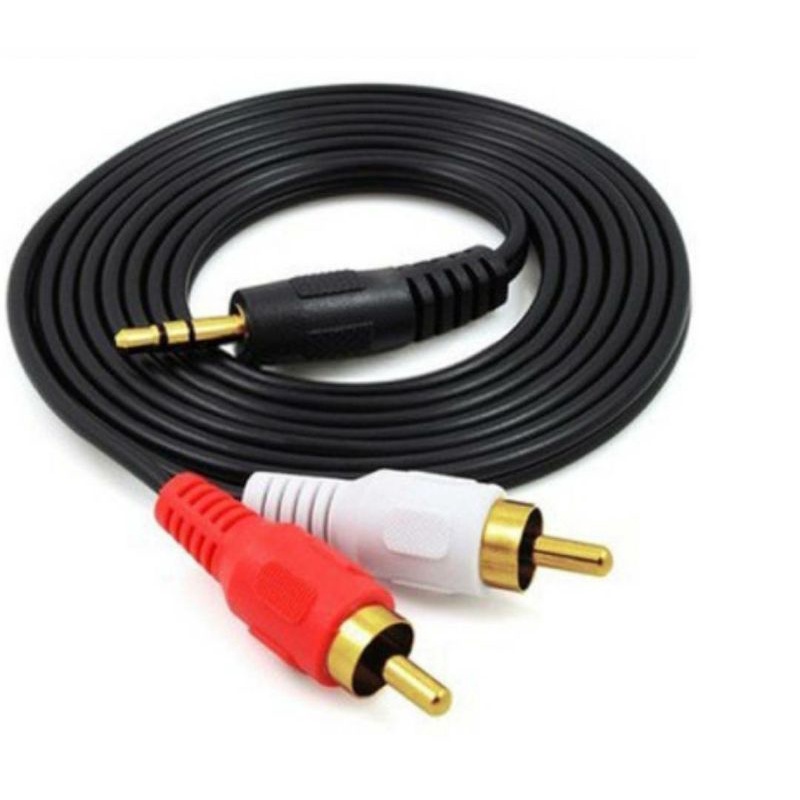 สายสัญญาณ สายRCAต่อปรีกับโทรศัพท์ 3.5มม. คุณภาพดี ยาว 1.5-10 เมตร