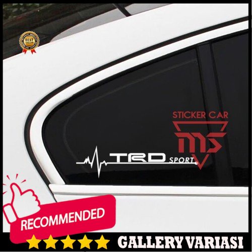 TRD SPORT STICKERS TRD TOYOTA CAR STICKERS 1 ชิ้น - สีขาว