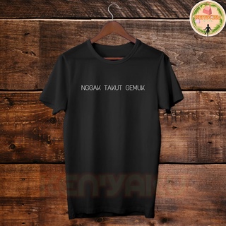 เสื้อยืดผู้ชาย เสื้อยืด พิมพ์ลาย "Not Fat Fat" ขนาดใหญ่ สําหรับผู้ชาย และผู้หญิง ไซซ์ M - XXXXXXL S-5XL