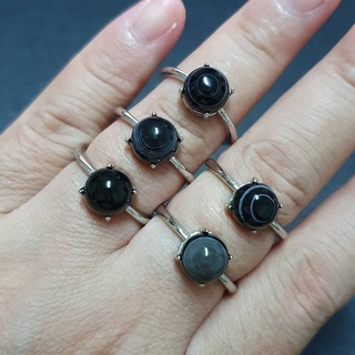 แหวนหินอาเกตดวงตา Agate eye ฟรีไซส์