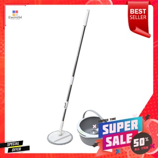 ชุดอุปกรณ์ถังปั่นกลมพร้อมไม้ม็อบ SCOTCH-BRITE PREMIUM SINGLE SPIN MOPSPIN BUCKET MOP SET ROUND SHAPE SCOTCH-BRITE PREMIU