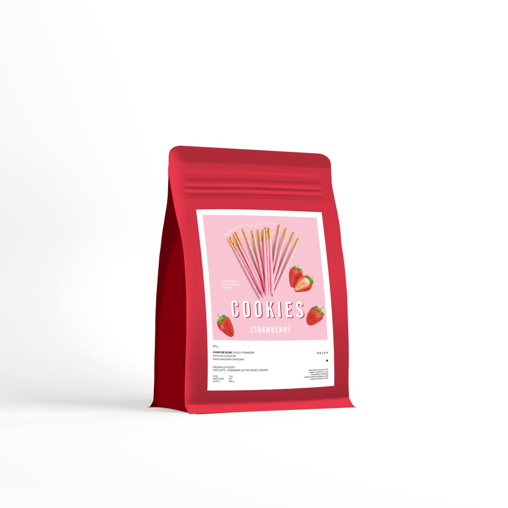 GRAPH | เมล็ดกาแฟ SIGNATURE BLEND - VARIETY MOOD SET - COOKIES STRAWBERRY