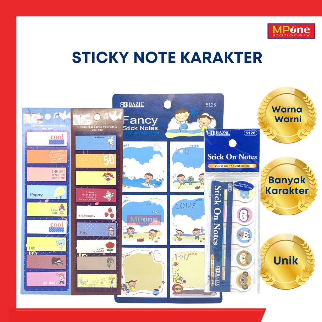ตัวละคร Sticky Note / Stick Note / Sticky On Note