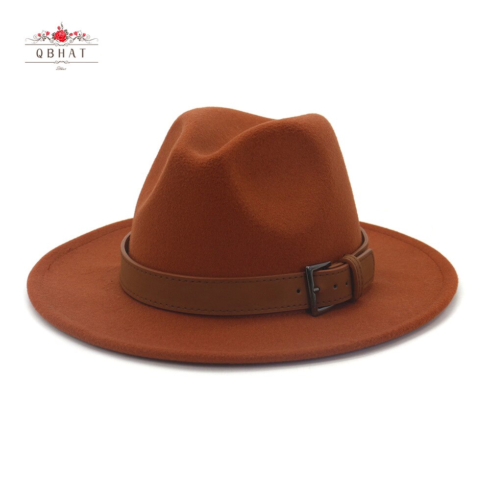 Panama Style Fedora Hat For Men & Women – Wool Felt Wide  display picture 1
