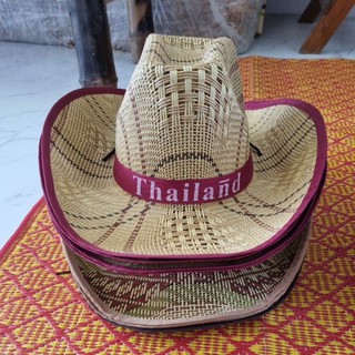 หมวกคาวบอย THAILAND มีสายรัดปรับได้ คละสี