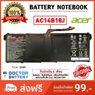 Acer รุ่น  AC14B18J แบตแท้ for Acer Chromebook C810 CB3-111 CB5-571 CB3-531 C910,Aspire ES1-512 ES1-511 R7-371T Original