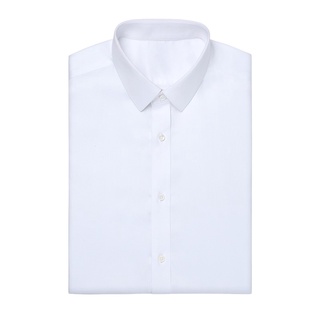 KINGMAN Dress Shirt Short Sleeve Business cotton white เสื้อเชิ้ตสั่งตัด ตัดตามสัดส่วนได้ เสื้อเชิ้ตทำงาน เสื้อเชิร์ต