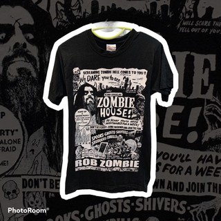 ผ้าฝ้ายแท้ROB ZOMBIE T-Shirt Zombie House!!🔥S-5XL