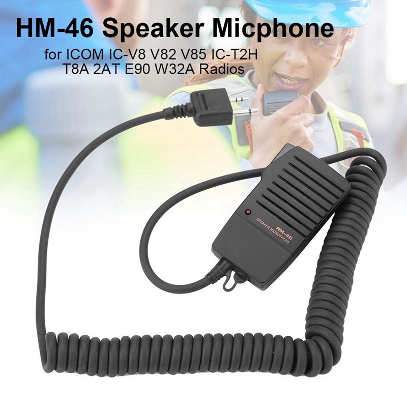 Handheld Speaker Mic for Icom Ic-V8 V85 V82 Ic-T2H T8A 2At W32A E90 ...