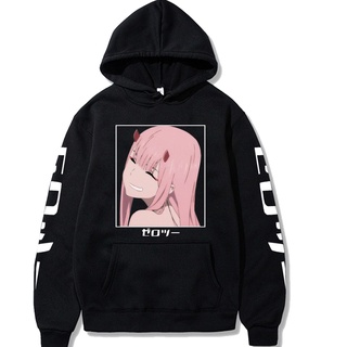 เสื้อกันหนาว มีฮู้ด ลาย Zero Two Darling In The Franxx ของขวัญวันเกิด สําหรับผู้ชาย ไซซ์ Xs-4XL