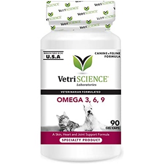 Vetri Science Omega 3,6,9 บรรจุ 90 เม็ด บำรุงข้อต่อ หัวใจ ผิวหนังและขน นำเข้าจาก USA