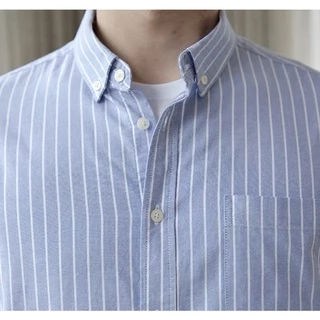 เสื้อเชิ้ตแขนสั้น Oxford รุ่น TheDOT. ผ้าทอ Twill หนานุ่ม ใส่สบาย ทนทาน