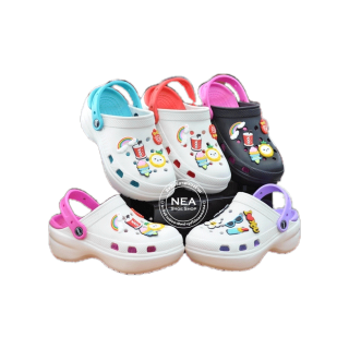 [ลิขสิทธิ์แท้] Baoji BO37-116 Clog Bae - Cool Color [W] NEA รองเท้า แตะ หัวโต เสริมส้น บาโอจิ แท้