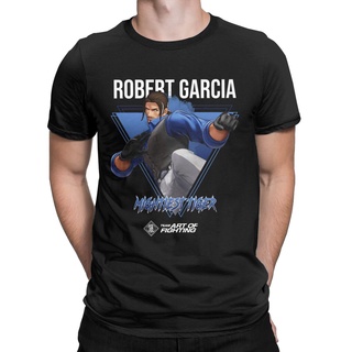 เสื้อยืดคอกลม แขนสั้น ผ้าฝ้าย พิมพ์ลาย King Of Fighters Xv Mightiest Tiger Robert Garcia สไตล์วินเทจ สําหรับผู้ชาย