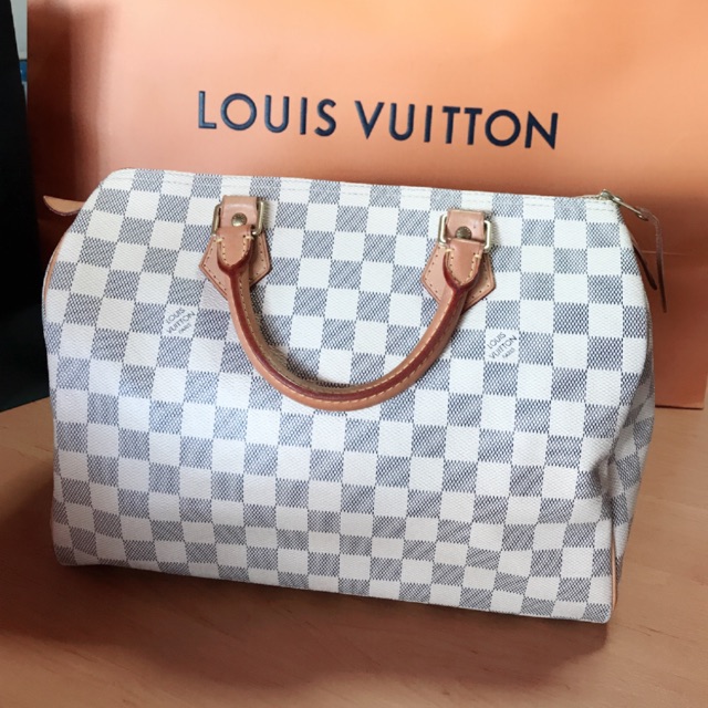 แท้💯%Louis Vuitton Speedy 30 Azur (Used )