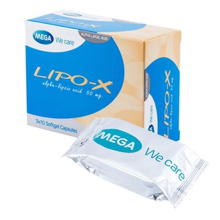 MEGA We Care Lipo-X Alpha-Lipoic Acid 50mg ต้านอนุมูลอิสระ