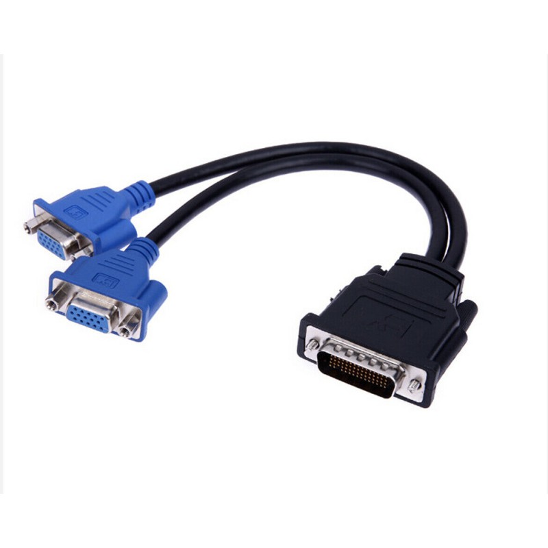 DMS-59ขาเพื่อคู่สายVGAวิดีโอ59pin DVIกับ2VGA 20เซนติเมตร