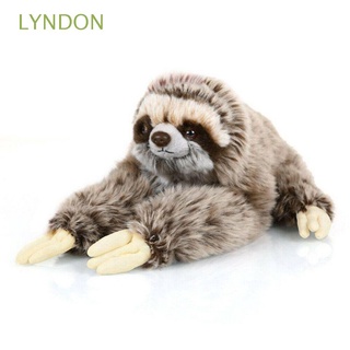 LYNDON Kids Toy Sloth Plush Toy Birthday Sloth Critters Plush Stuffed Sloth Toy Cute 35cm Lifelike Lying Animals Plush Three Toed Real Life Soft Plush Sloth