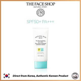 THE FACE SHOP NATURAL SUN ECO No shine hydrating sun cream SPF50+ PA+++ 50ml *ORIGINAL KOREA*