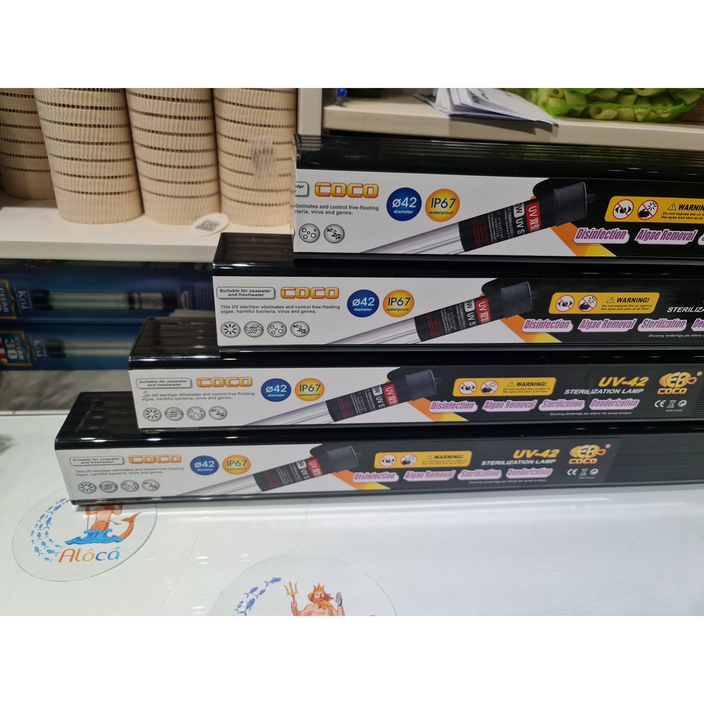 โคมไฟ Coco UV ความจุ 13W - 25W - 30W - 40W - 60W ฆ่าตะไคร่น้ํา สาหร่าย แบคทีเรียที่เป็นอันตรายสําหรั