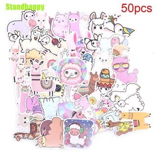 Standhappy Llama สติกเกอร์ ลายสัตว์อัลปาก้า สําหรับตกแต่งแล็ปท็อป กระเป๋าเดินทาง