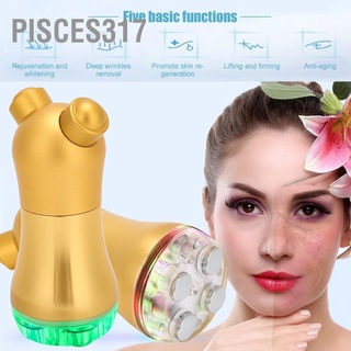 Pisces317 เครื่องฟื้นฟูผิวโฟตอน ยกกระชับใบหน้า ลดริ้วรอย (ปลั๊ก Us 100‐240V)