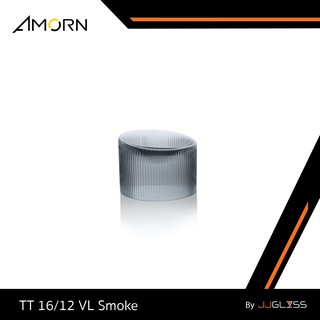 JJGLASS - ( AMORN )  TT 16/12 VL Smoke. - แจกันแก้ว แฮนด์เมด สำหรับจัดสวนสวยๆ