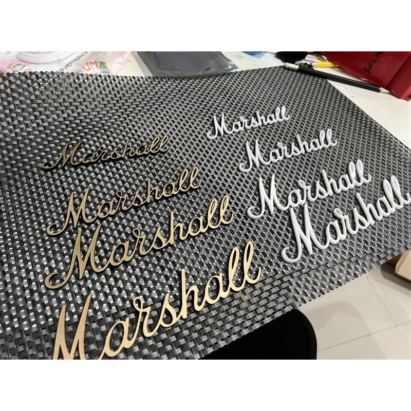 โลโก้LogoมาแชลMarshallสามารถสั่งตัดได้แอดเฟสรุปสุดท้ายไปจ้า🔥ถูกสุดกว่าร้านอื่น🔥งานดี
