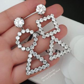 Diamond Earring งานเพชรcแท้ ดีไซน์สุดเกร๋