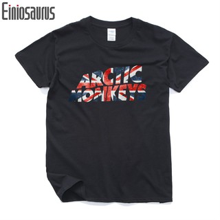 แฟชั่น เสื้อยืด พิมพ์ลาย ผู้ชายเสื้อยืด เสื้อ Arctic Monkeys T Shirt อินเทรนด์ผ้าฝ้าย