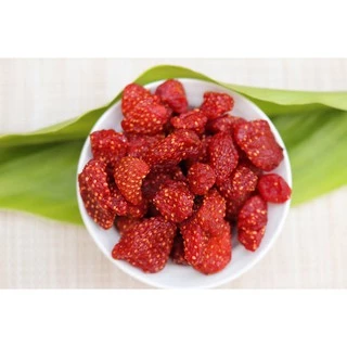 [ลดแรง🔥] สตอเบอรี่อบแห้ง สตรอเบอรี่ ไม่มีน้ำตาล 🍓 Dried Strawberry ผลไม้อบแห้ง