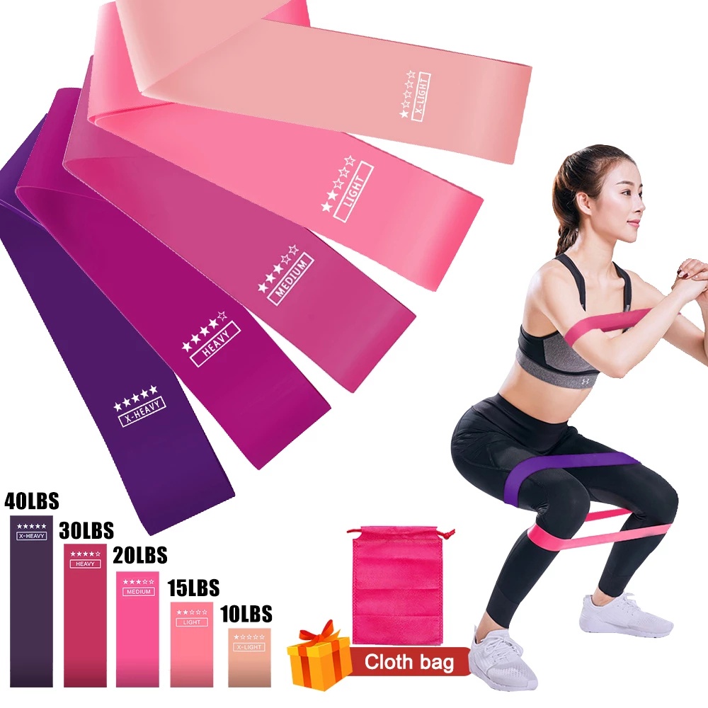 GYM ยางยืดออกกําลังกาย ยางยืดวงแหวนออกกำลังกาย ยางยืดออกกำลังกาย ยางยืดสะโพก ออกกำลังกาย กระชับต้นขาและก้น - รูปที่ 7