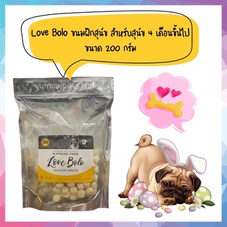 Dogaholic Love Bolo ขนมสำหรับฝึกสุนัข เหมาะกับสุนัข 4 เดือนขึ้นไป ขนาด 200 กรัม