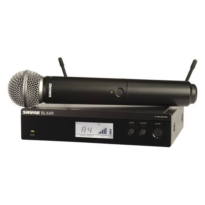 ไมโครโฟนไร้สาย Wireless Microphone SHURE BLX24R / SM58 ไมค์ลอย ของแท้ UHF