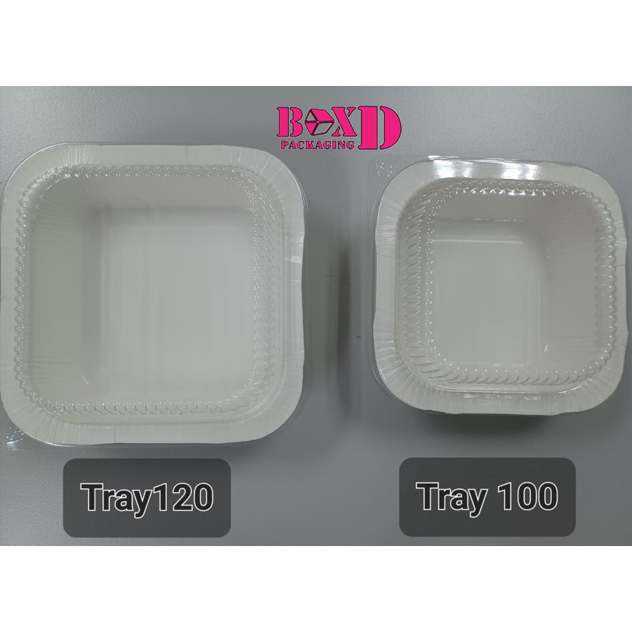 Utray 100 และ 120 ถาดกระดาษพร้อมฝา เข้าเตาอบได้ F13
