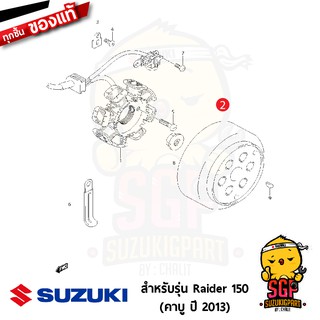 ล้อแม่เหล็ก ROTOR แท้ Suzuki Raider R 150 Carbu