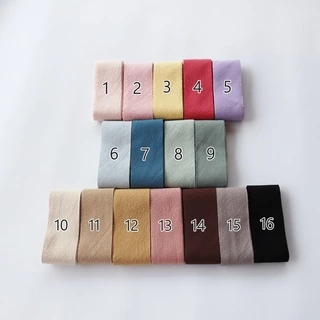 ผ้ากุ๊น สีพื้น กว้าง 3.6 ซม. ยาว 90 ซม. (พร้อมส่งจากไทย)
