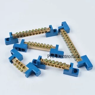 บัสบาร์ทองเหลือง บาร์กราวด์ Ground Bar เทอร์มินอน ขนาด 6x9 และ 12x8 4-12 ช่อง