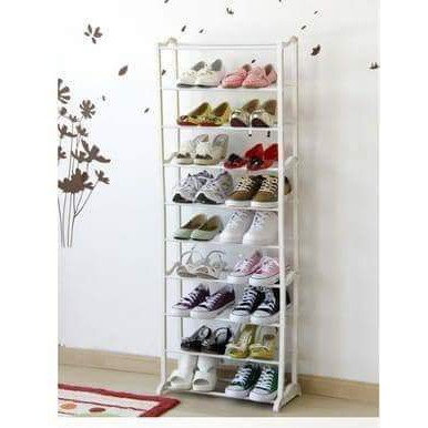 AMAZING RACK 10-TIER SHOE RACK HIJAB RACK MULTIFUNCTIONAL RACK IRON SHOE RACK