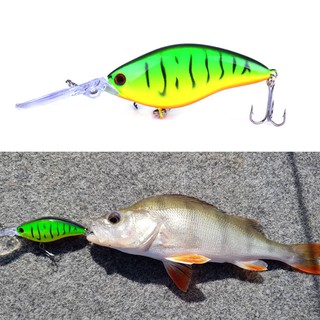 Hengjia เหยื่อตกปลาพลาสติกแข็ง 10.5 ซม. 17.8 กรัม พร้อมกล่องขายปลีก 1 ชิ้น Hard Minnow Fishing Lure Floating Crankabit