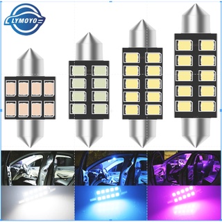 Festoon CANBUS 31 มม. 36 มม. 39 มม. 41 มม. C5W LED 2835 8/10 LED smd หลอดไฟสีขาวน้ําแข็งสีฟ้า 1 ชิ้น