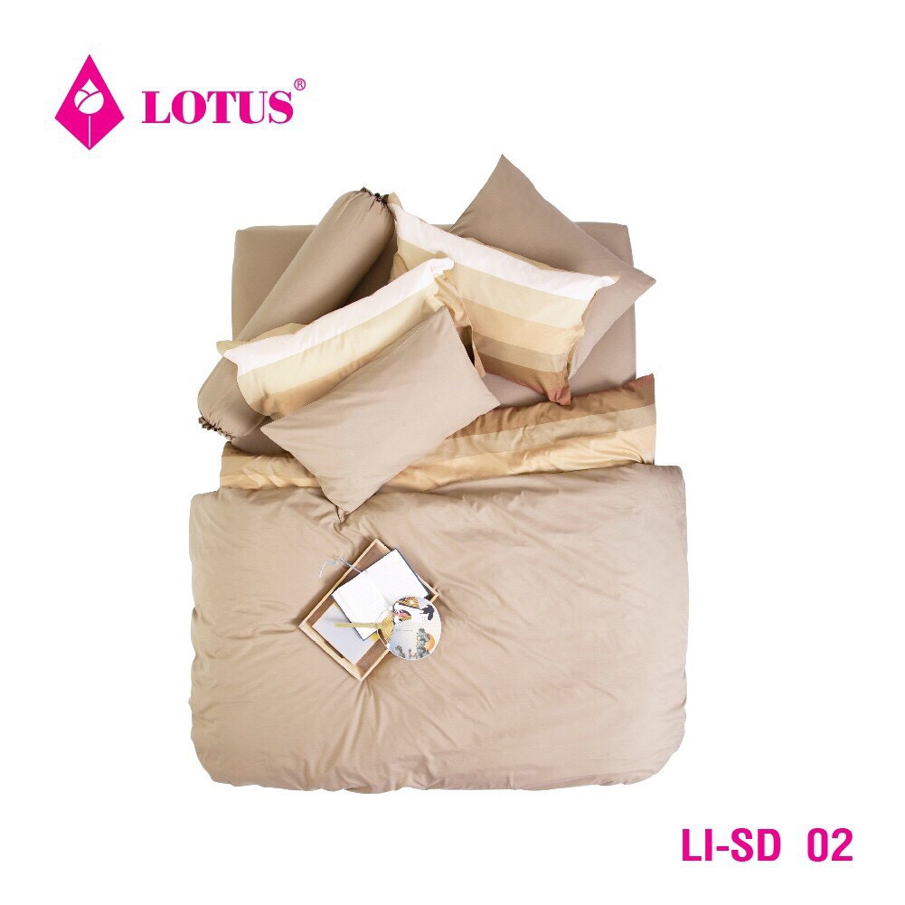 ชุดผ้าปูที่นอน LI-SD 02 รุ่น Lotus Impression Solid Color