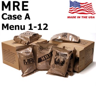 +พร้อมส่ง+ MRE USA Case A​ มีให้เลือก MENU 1-12 อาหารฉุกเฉินทหารกองทัพสหรัฐอเมริกา Meal Ready to Eat Individual