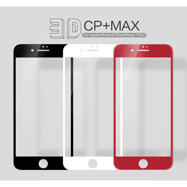 Nillkin ฟิล์มกระจกนิรภัย Apple iPhone 8 Plus / iPhone 7 Plus รุ่น 3D CP+ MAX Fullscreen Tempered Glass