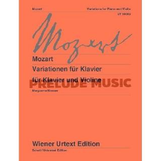 Wolfgang Amadeus Mozart: Variations for violin and piano (UT50069)