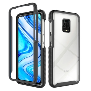 Xiaomi Redmi Note 9S / Note 9 Pro Full Body Clear Transparent Bumper Shockproof Hybrid Armor Phone Cover Case