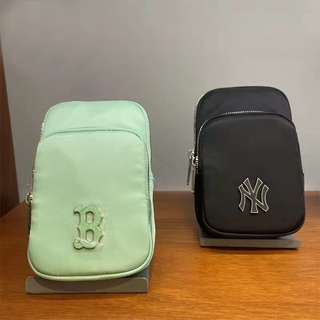 Mlb NY monogram mini sport กระเป๋าสะพายไหล่ กระเป๋าใส่โทรศัพท์มือถือ