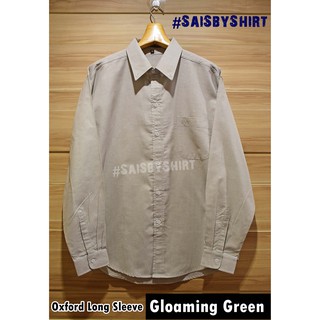 Gloaming Green - เสื้อเชิ้ต แขนยาว ผู้ชาย ทรงไม่เข้ารูป Oxford Long Sleeve Shirt